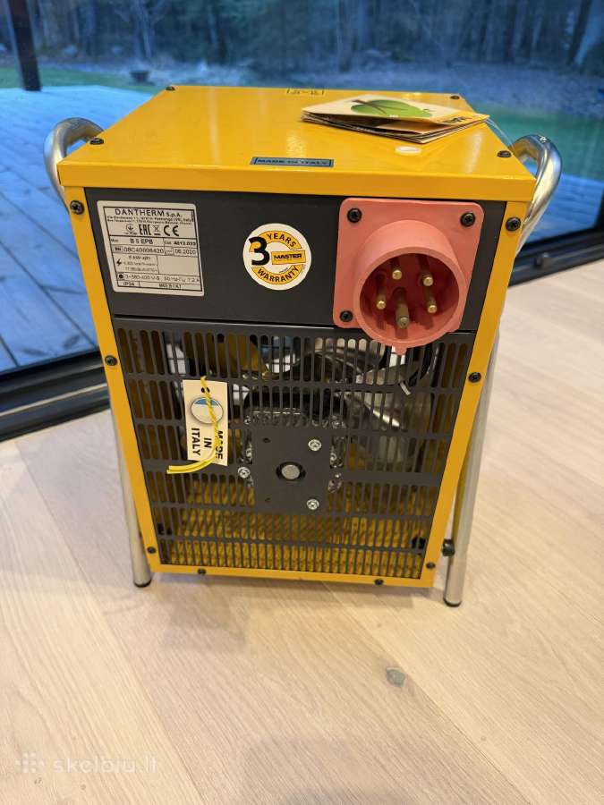 Elektrinis šildytuvas 5 kw, trifazis, naujas - nuotraukos Nr. 3