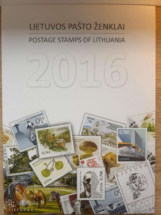 Lietuvos pašto ženklai 2016 bukletas