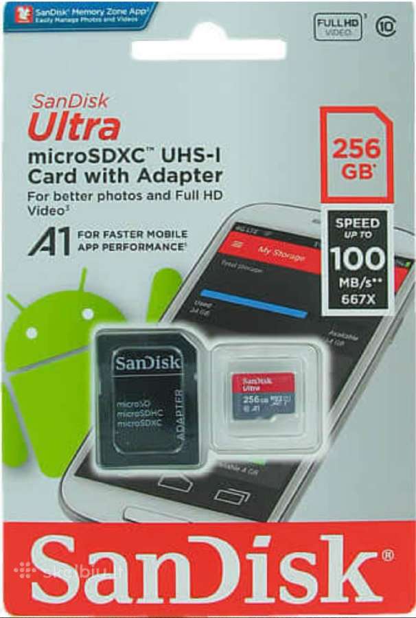 Sandisk Ultra microsdxc 256gb A1 atminties kortelė