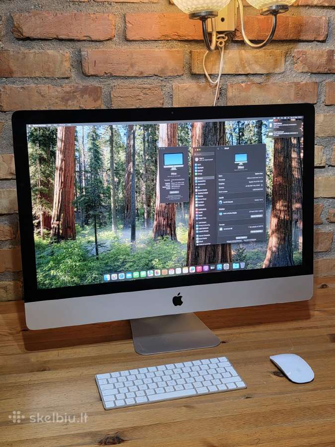 Apple iMac A2115 2019m. 27" 5k LED 24gb i5 A1419 - nuotraukos Nr. 4