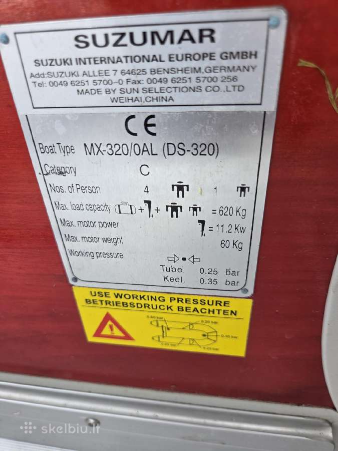 Valtis Suzumar DS 320 AL 2016 700 eur - nuotraukos Nr. 4