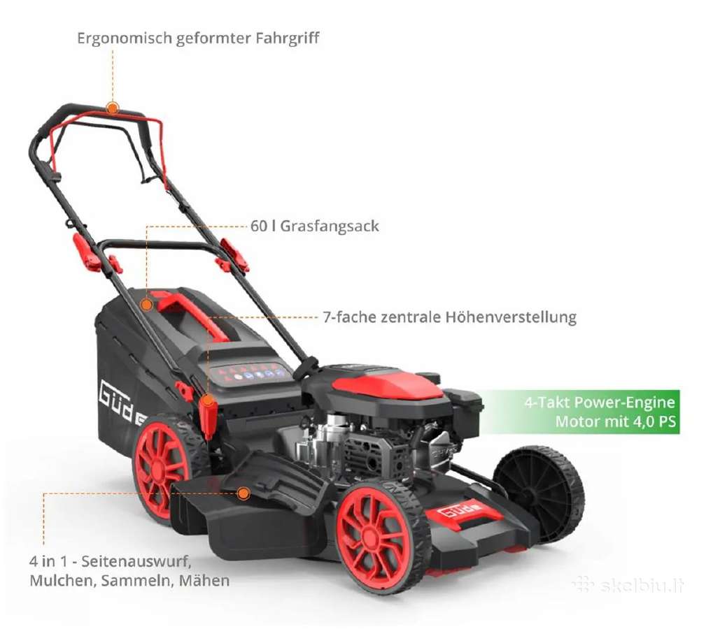 Benzininė Žolepjovė Güde 51 cm - nuotraukos Nr. 3