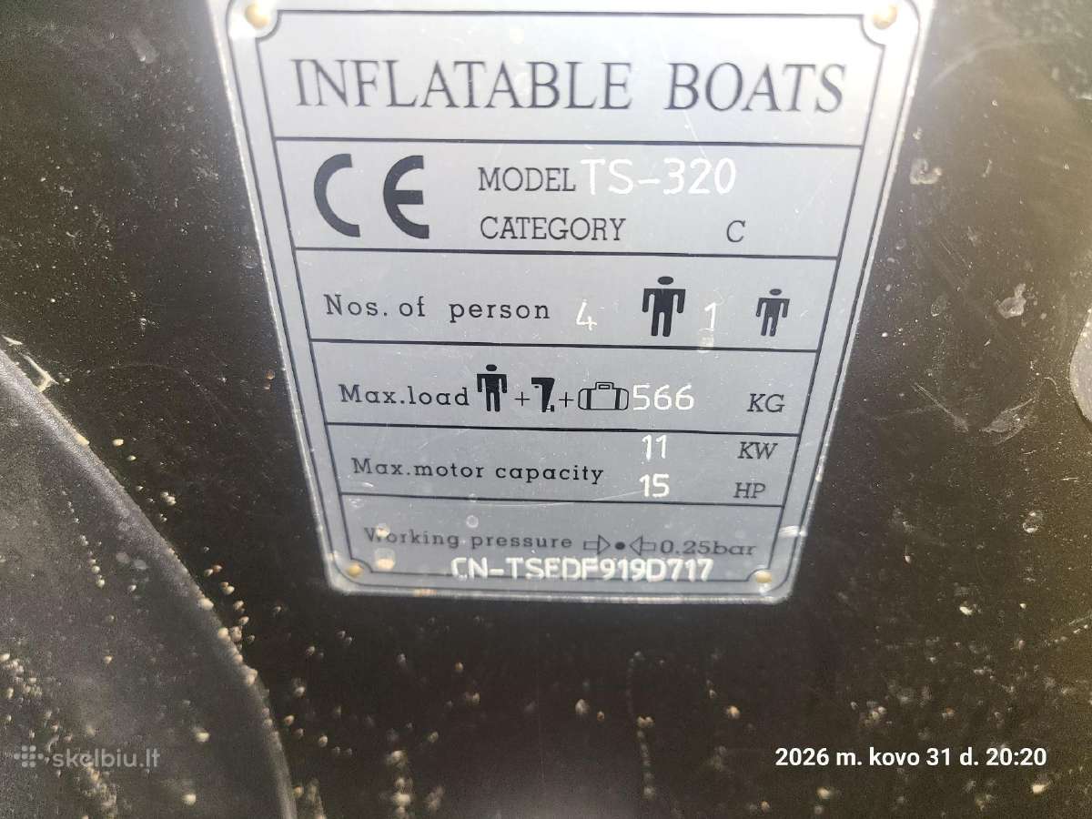 Parduodu pripučiamą valtį Pro Marine su įranga - nuotraukos Nr. 2