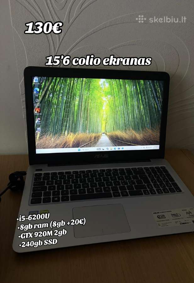 Biudžetiniai laptopai 35-180 eur - nuotraukos Nr. 6