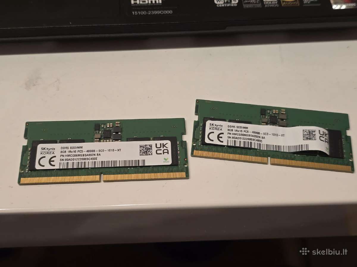 8x2 (16gb RAM) 4800mhz ddr5