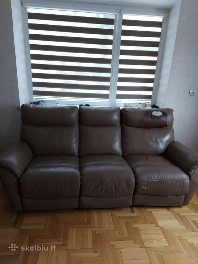 Atiduodu Natūralios odos dvi sofos - nuotraukos Nr. 2