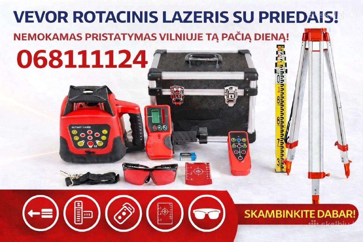 Vevor ir Firecore lazerinis rotacinis nivelyras - nuotraukos Nr. 2