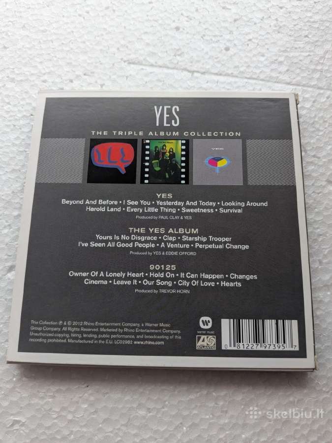 Yes - The Triple Album Collection (CD, Album, Re, - nuotraukos Nr. 2