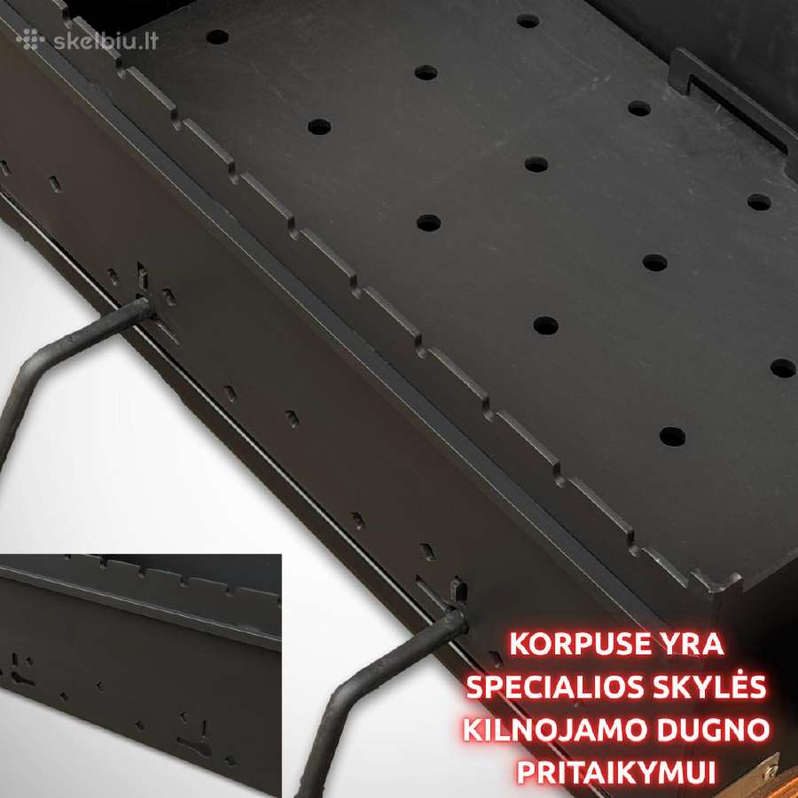 Lauko virtuvė šašlykinė kazano krosnelė rūkykla - nuotraukos Nr. 19