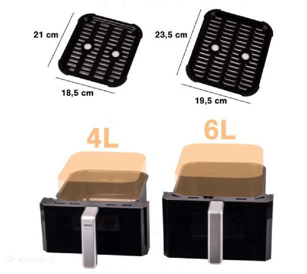 Karšto oro gruzdintuvė 10l 2700w - nuotraukos Nr. 11