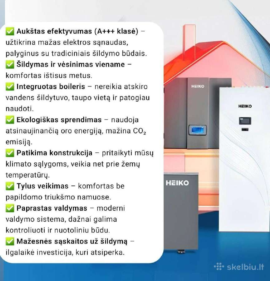 Šilumos siurblys Heiko - nuotraukos Nr. 7