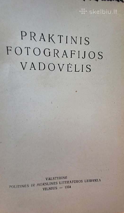Vintaž fotografijos vadovas - nuotraukos Nr. 2