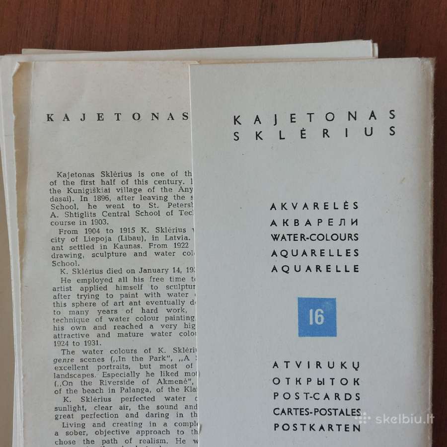 Kajetonas Sklėrius - atviručių komplektas . - nuotraukos Nr. 16