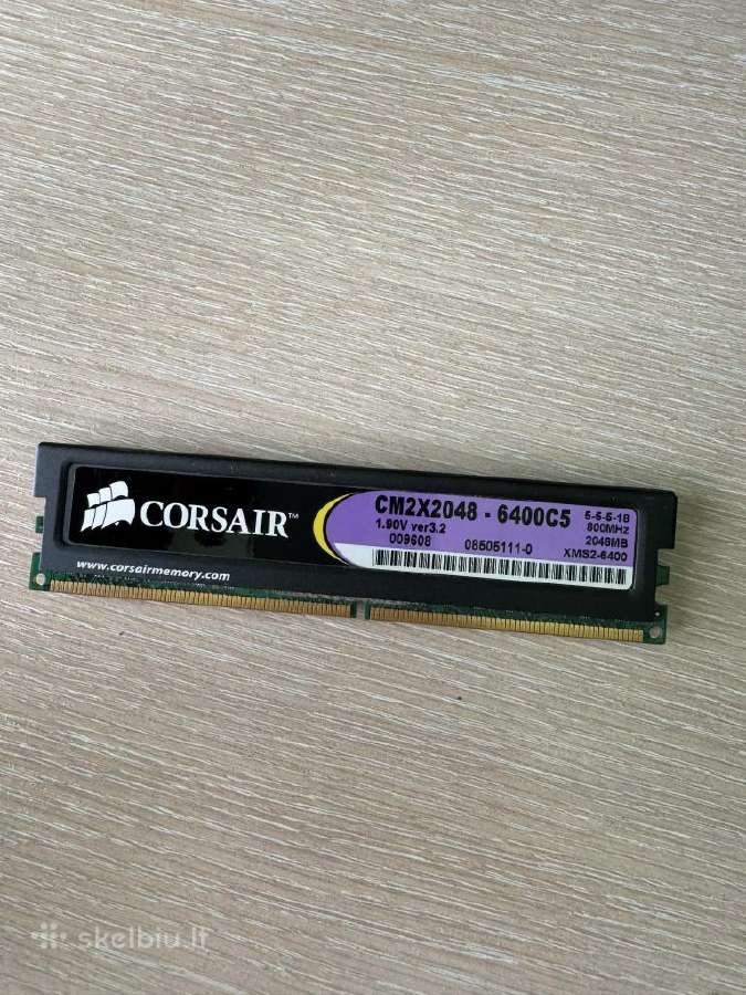 Corsair Xms2 2gb Ddr2 800mhz RAM su aušinimu - nuotraukos Nr. 2