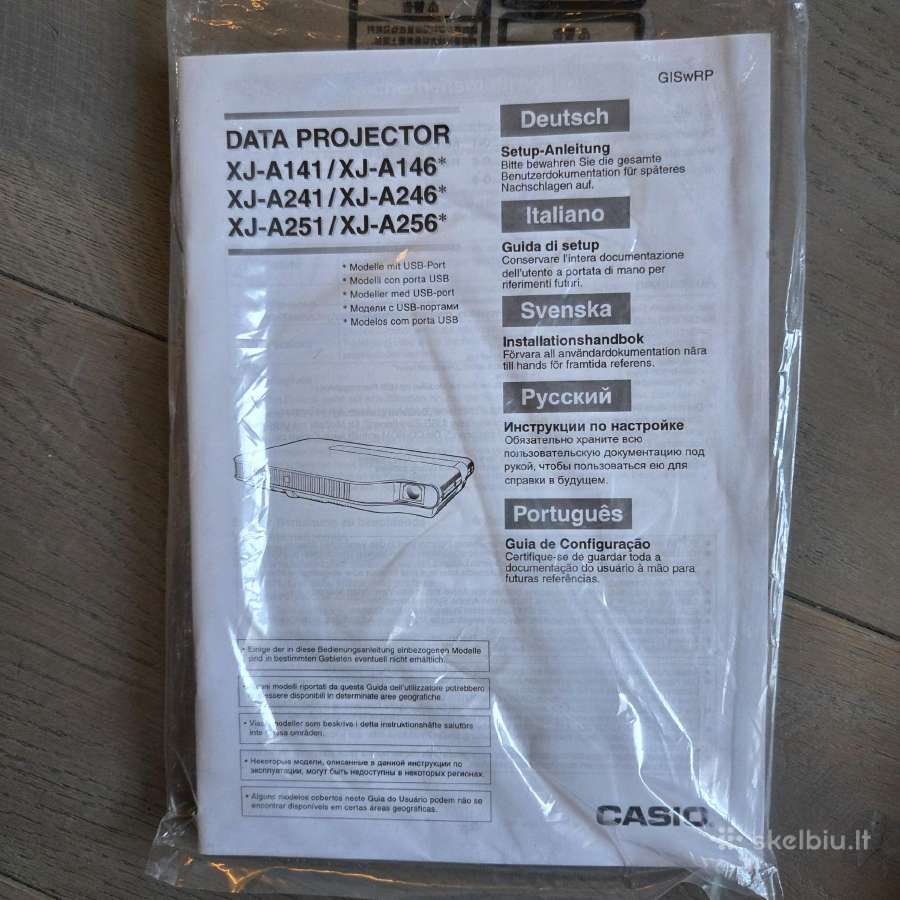 Casio data projektor Xj-141 - nuotraukos Nr. 3
