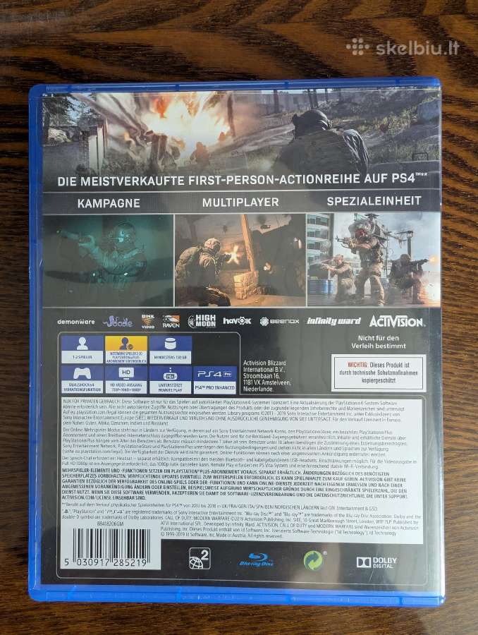 Call of Duty Modern Warfare (2019) Ps4 Eu - nuotraukos Nr. 2