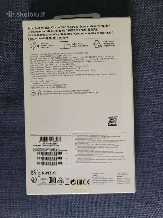 Samsung belaidis įkroviklis "Charger Duo" - nuotraukos Nr. 2