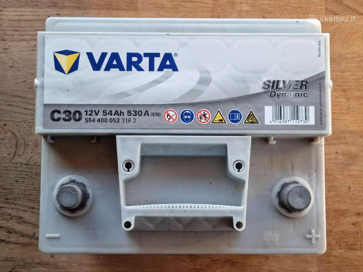 Akumuliatorius Varta Silver C30 54ah, 100%