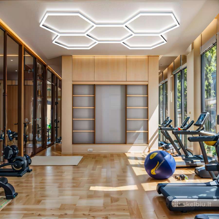 Hexagon LED Korio tipo šešiakampis apšvietimas 5he - nuotraukos Nr. 3