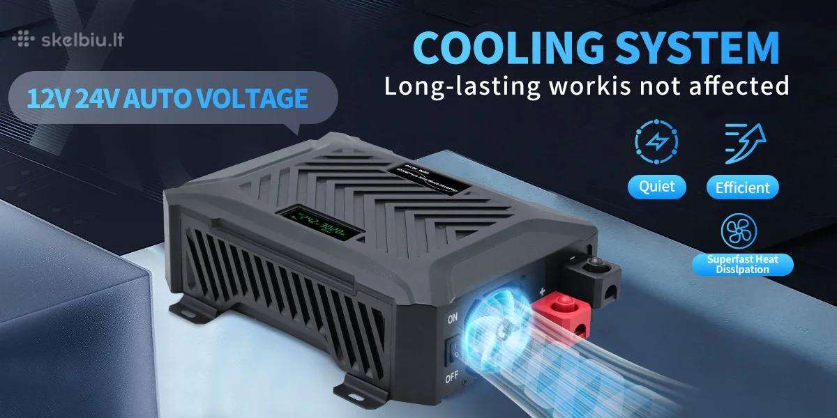 12-24v Inverteris 220v Pure sine wave 6000w - nuotraukos Nr. 6