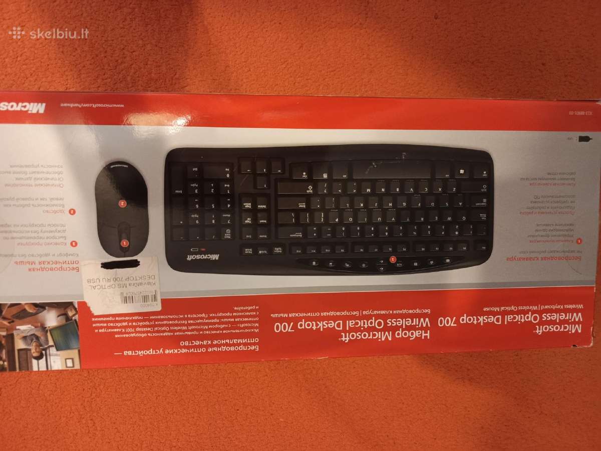 Klaviatira Microsoft Optical desktop700 usb - nuotraukos Nr. 3