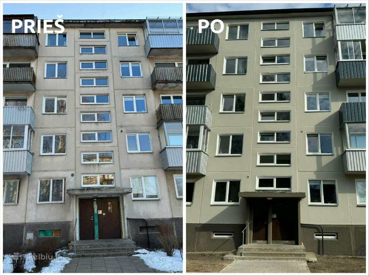 Aukštuminiai fasadų remonto (tinkavimo) darbai - nuotraukos Nr. 3