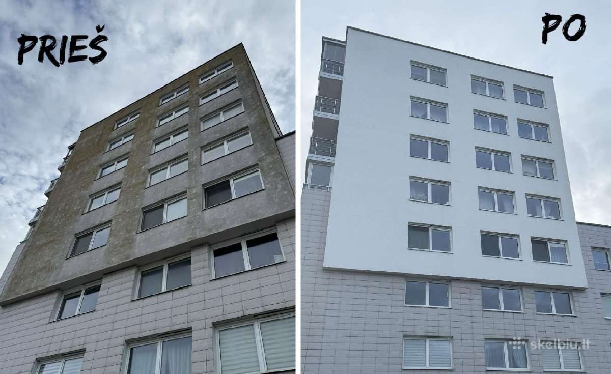 Aukštuminiai fasadų remonto (tinkavimo) darbai - nuotraukos Nr. 5