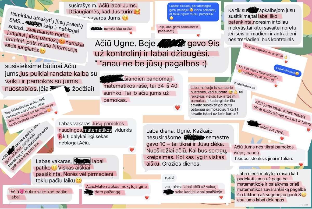Matematika (nuotoliu/gyvai Šeškinėje)