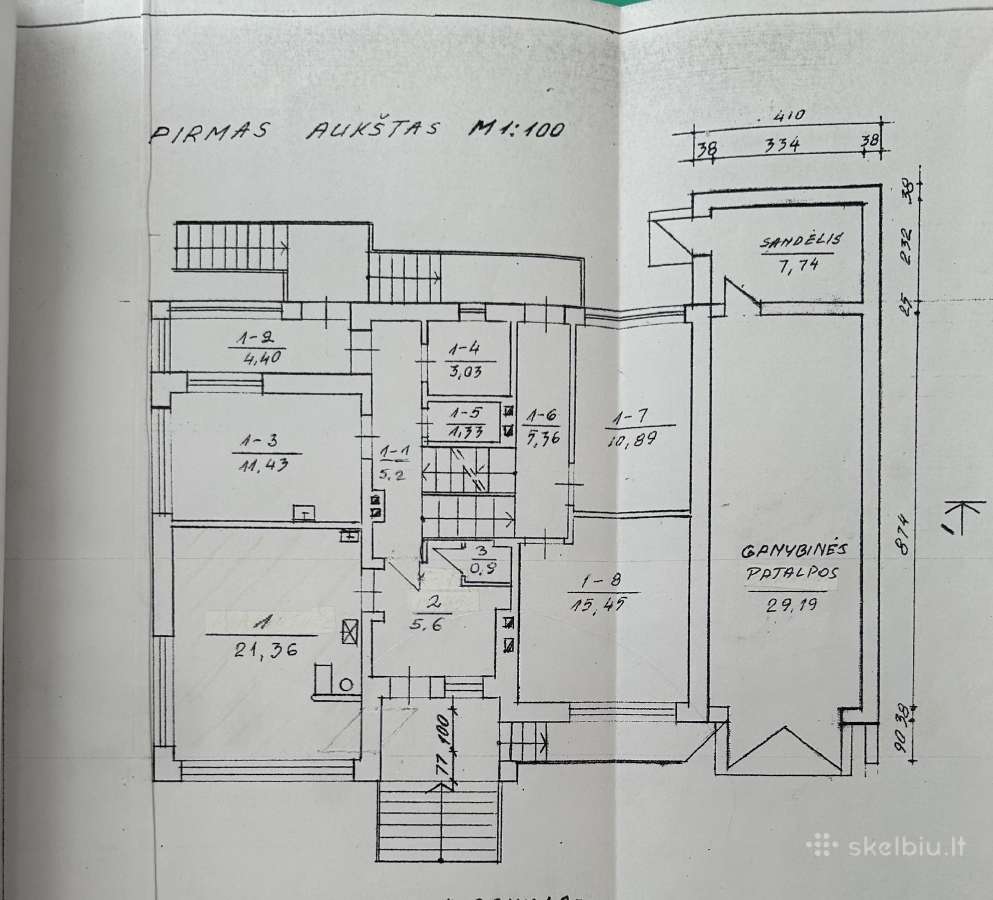 312 m² namas Tauragėje su komercinėmis patalpomis - nuotraukos Nr. 15