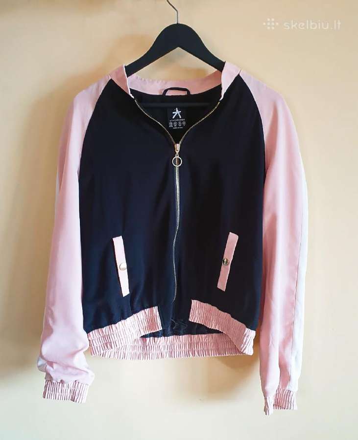 Summer sporty jacket pink stripes aesthetic M/s (A