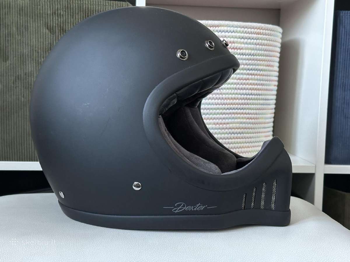 Motociklo šalmas Dexter retro stiliaus dydis M 50€ - nuotraukos Nr. 2