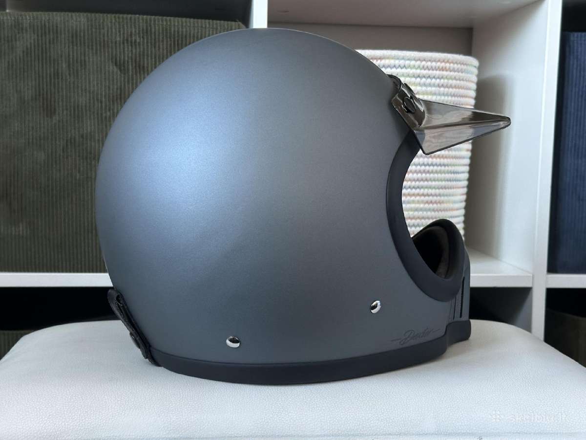 Retro motociklo šalmas Dexter Cafe Racer M dydis - nuotraukos Nr. 4