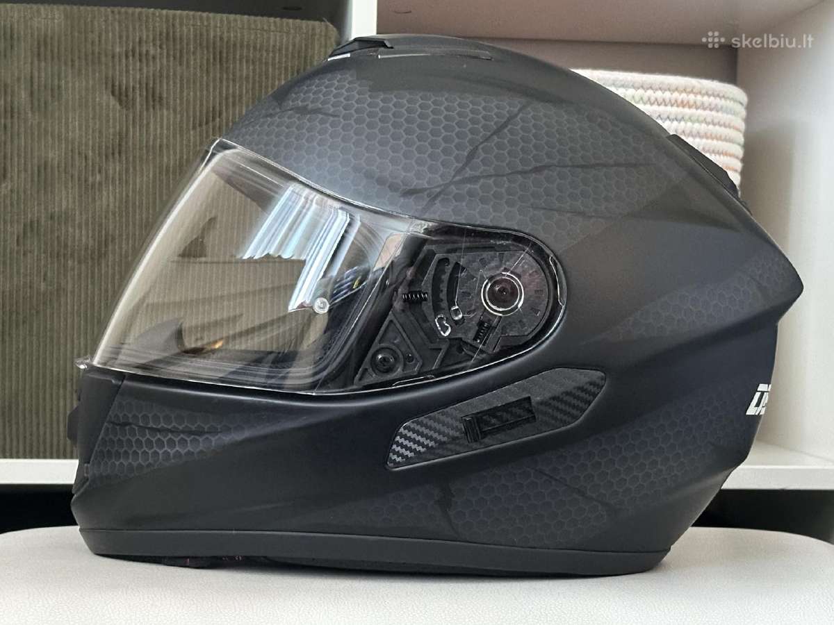 Motociklo šalmas Dexter full face yra L ir dydis - nuotraukos Nr. 3
