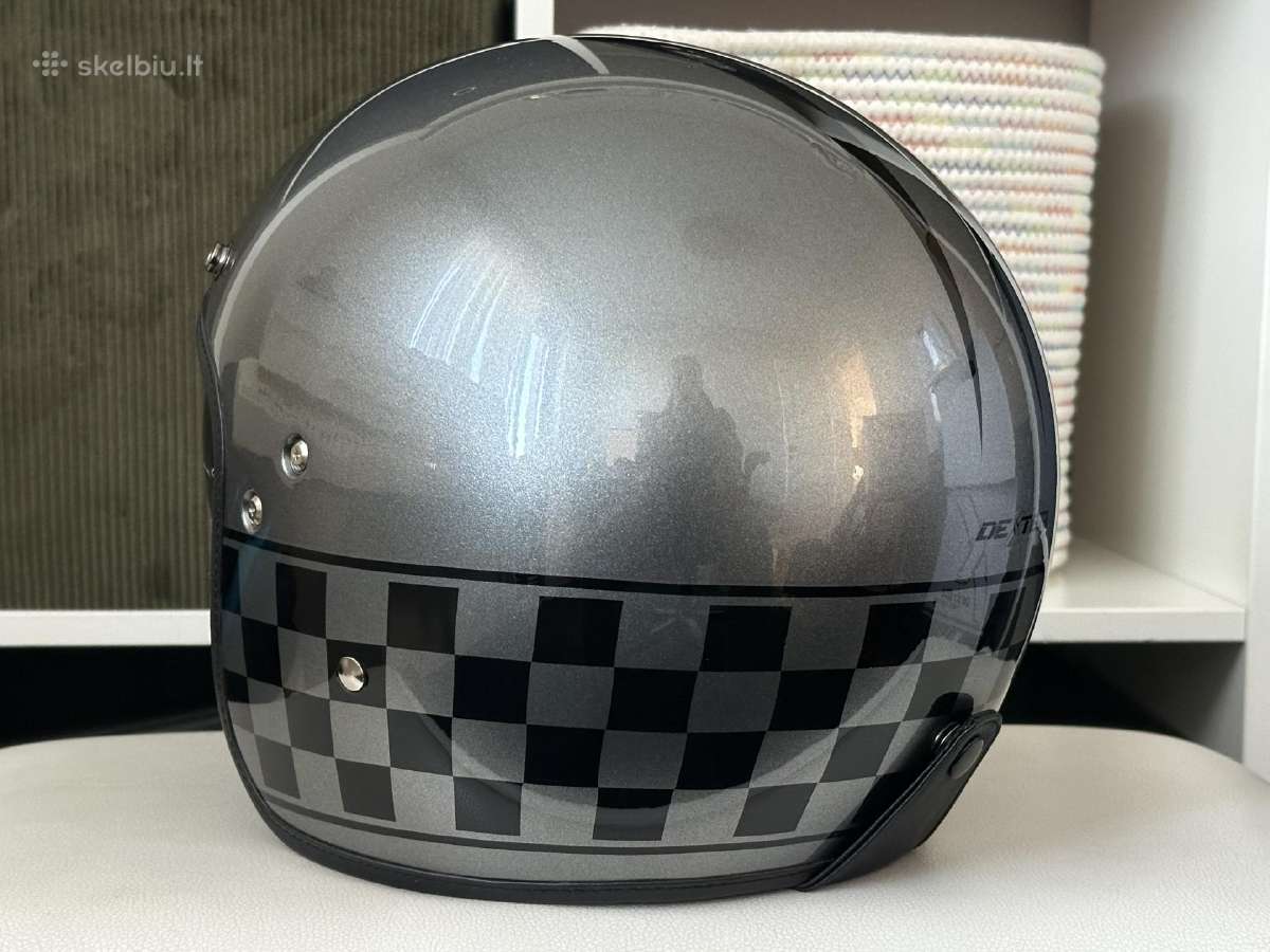 Retro motociklo šalmas Dexter dydžiai S ir M - nuotraukos Nr. 5