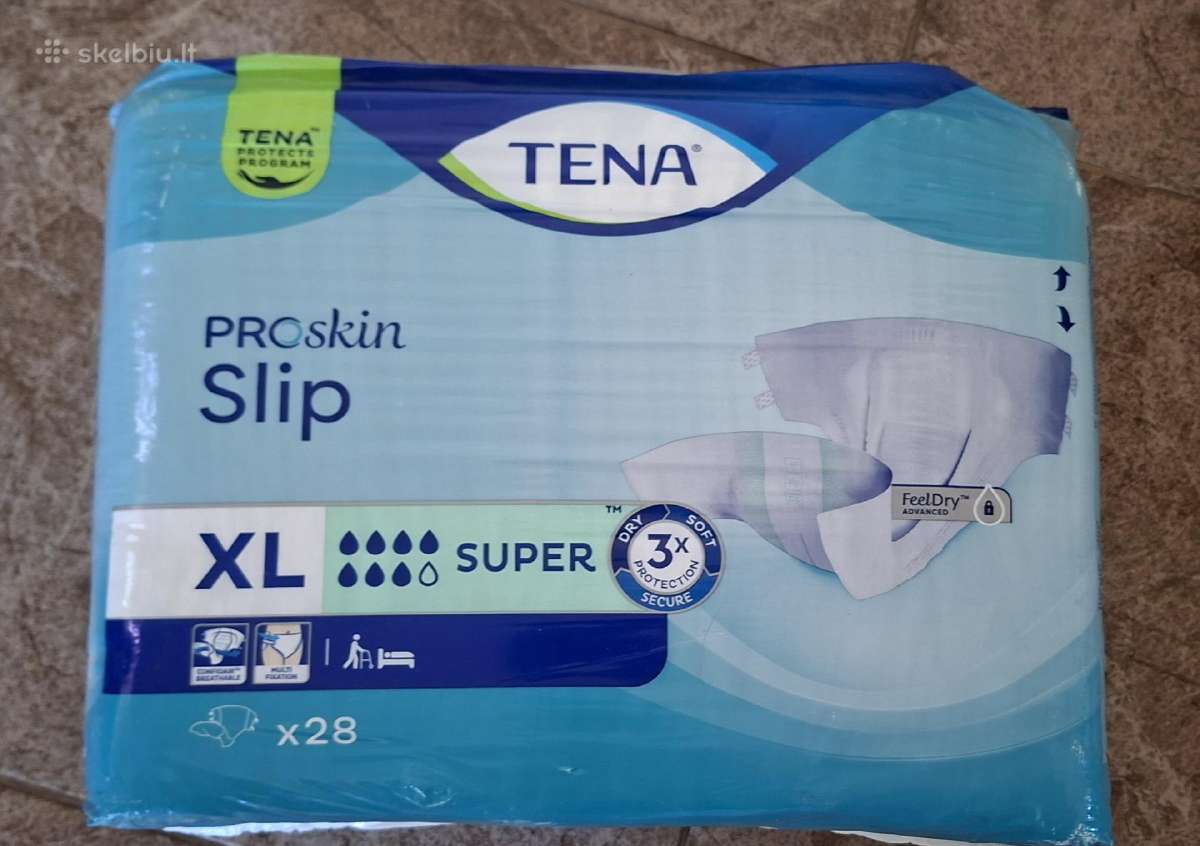 Suaugusiųjų sauskelnės Tena ir Adult care XL dydis - nuotraukos Nr. 4