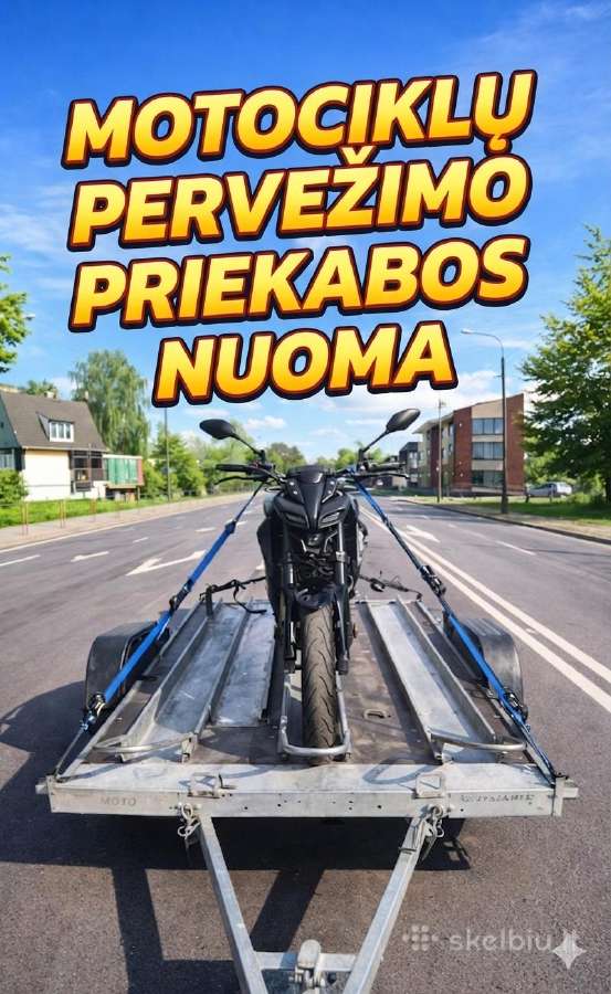 Priekaba motociklui pervežti