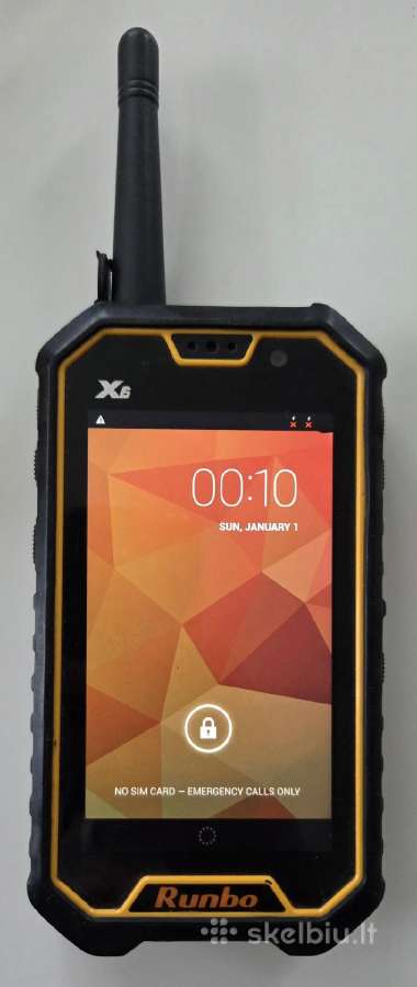 Sustiprintas telefonas-racija Runbo X6 (Ip67, Ptt)
