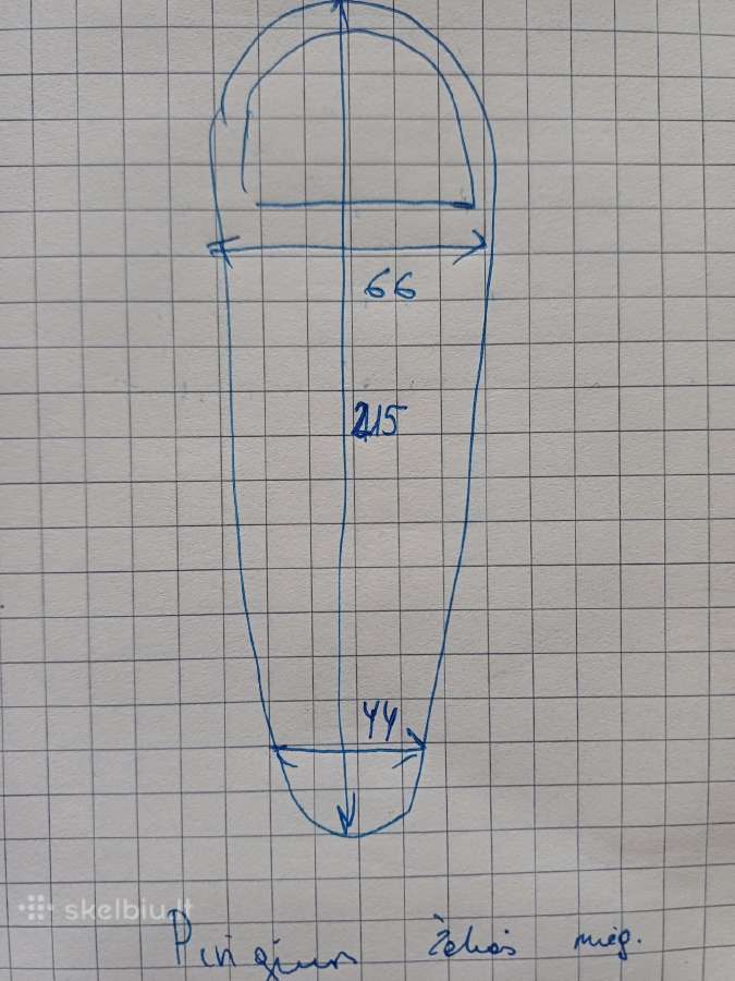 Pinguin 195 cm. L miegmaišis ( long sleeping bag) - nuotraukos Nr. 3