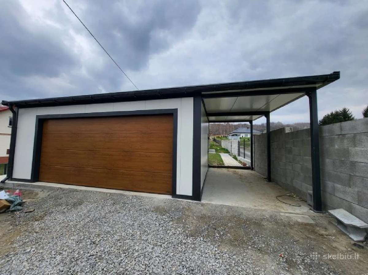 Garažas, Garažas keltuvui, Šiltinti garažai - nuotraukos Nr. 23