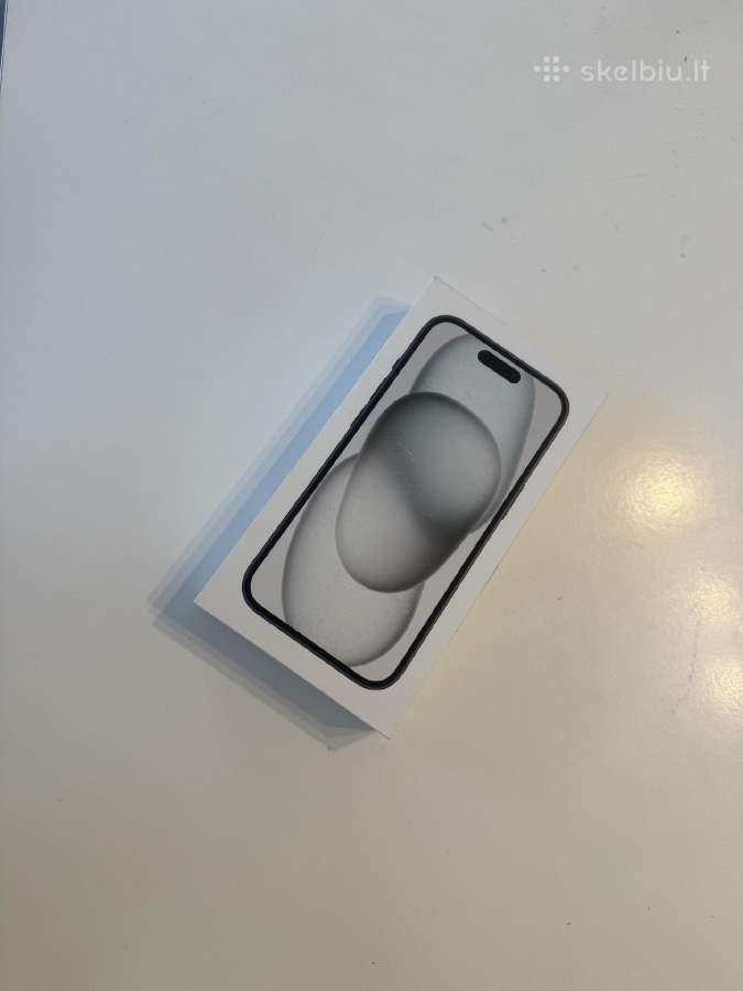 Apple iPhone 15 128gb black, naujas, neišpakuotas