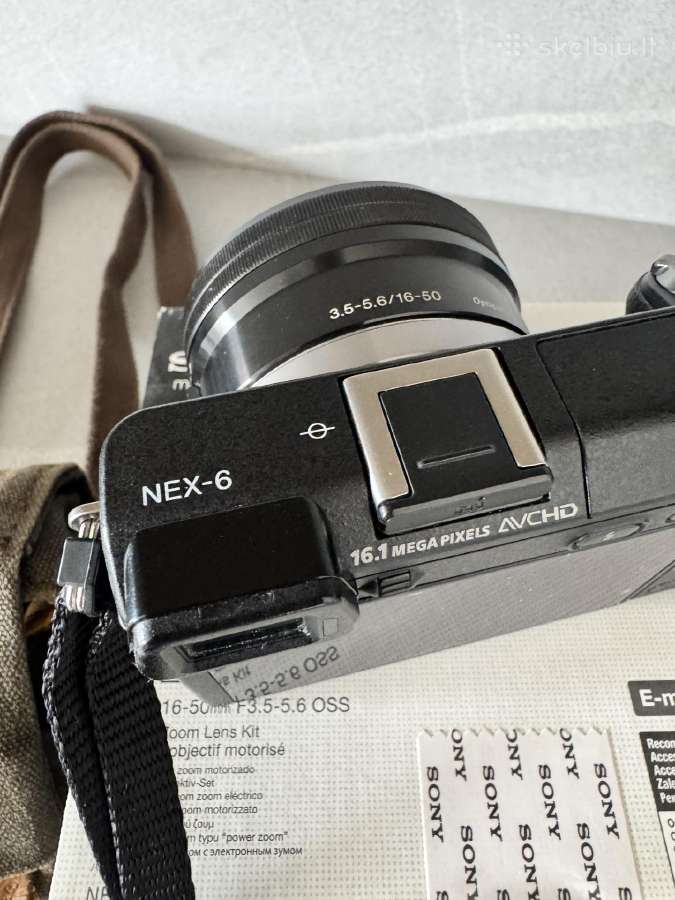 Sony Nex-6 fotoaparatas su objektyvu E16-50mm - nuotraukos Nr. 2
