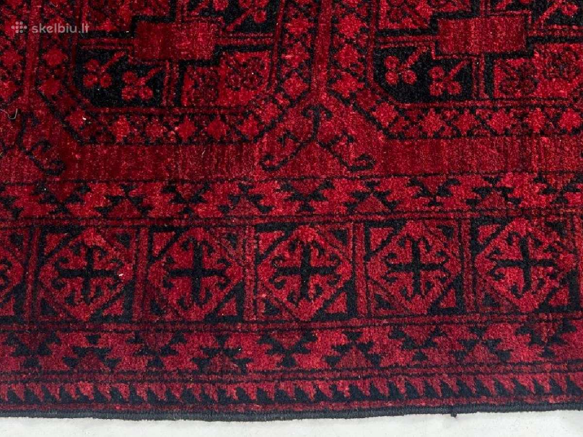 Rankų darbo, vilnonis kilimas "Afgan" - nuotraukos Nr. 7