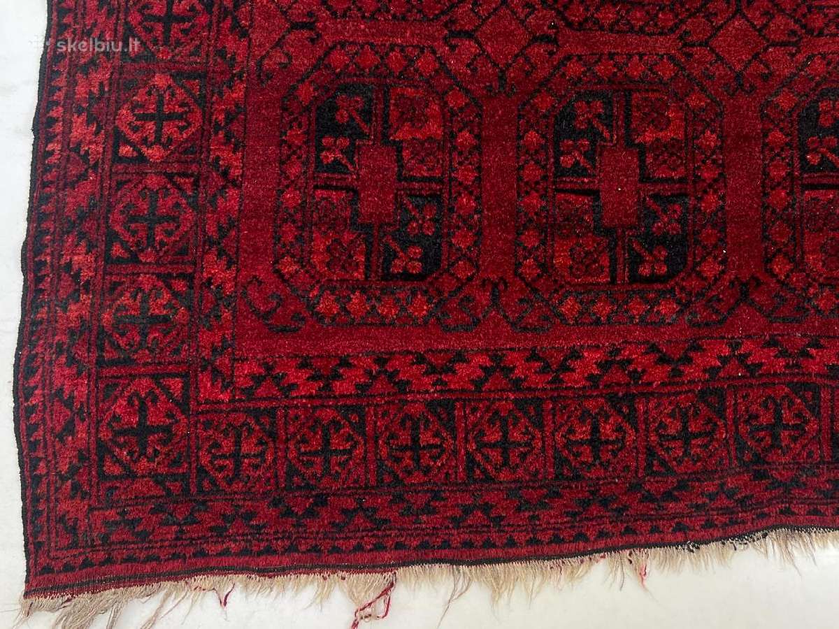 Rankų darbo, vilnonis kilimas "Afgan" - nuotraukos Nr. 8