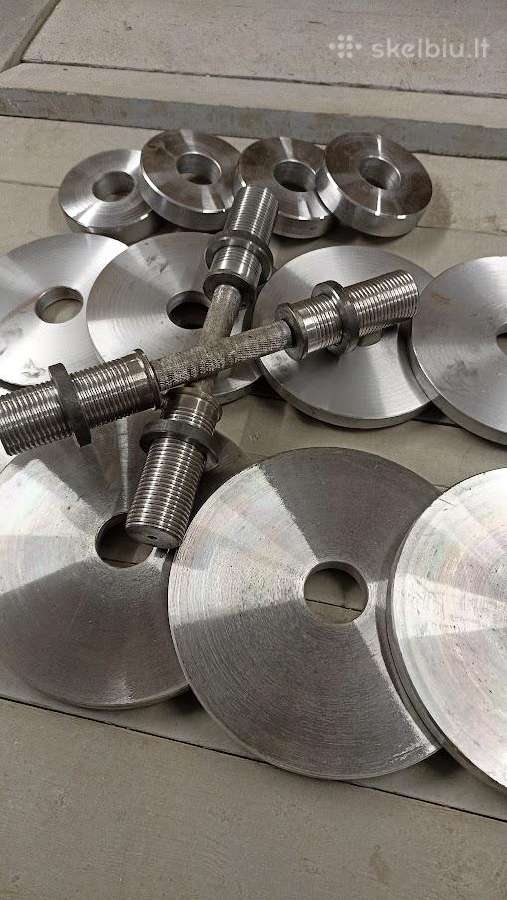 Hanteliai 2x37kg olimpinio 50mm diametro - nuotraukos Nr. 3