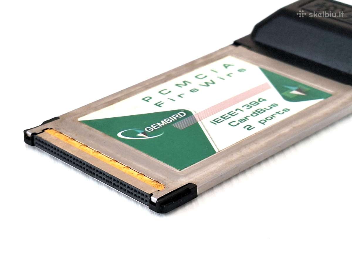 Pcmcia Firewire ieee1394 gembird 2 portai - nuotraukos Nr. 3