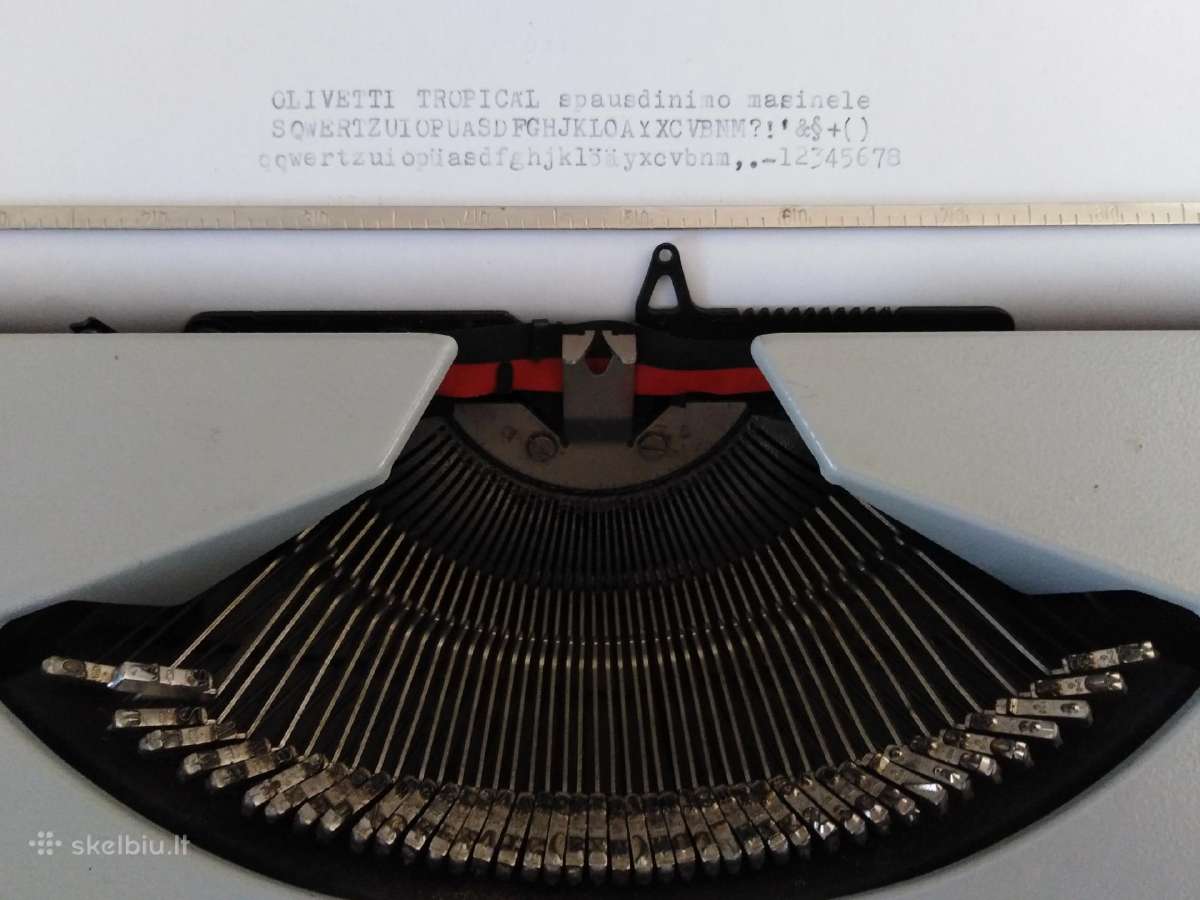 Vintazine Olivetti spausdinimo masinele 1970 m. - nuotraukos Nr. 4