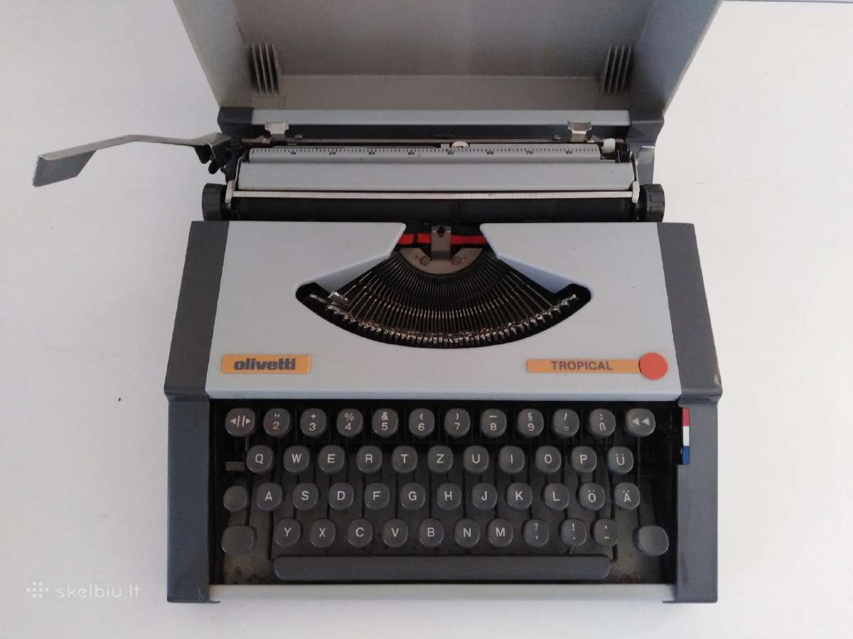 Vintazine Olivetti spausdinimo masinele 1970 m. - nuotraukos Nr. 2