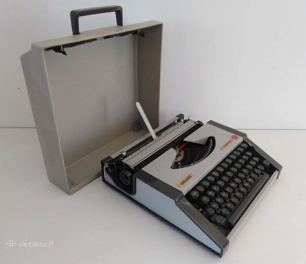 Vintazine Olivetti spausdinimo masinele 1970 m.