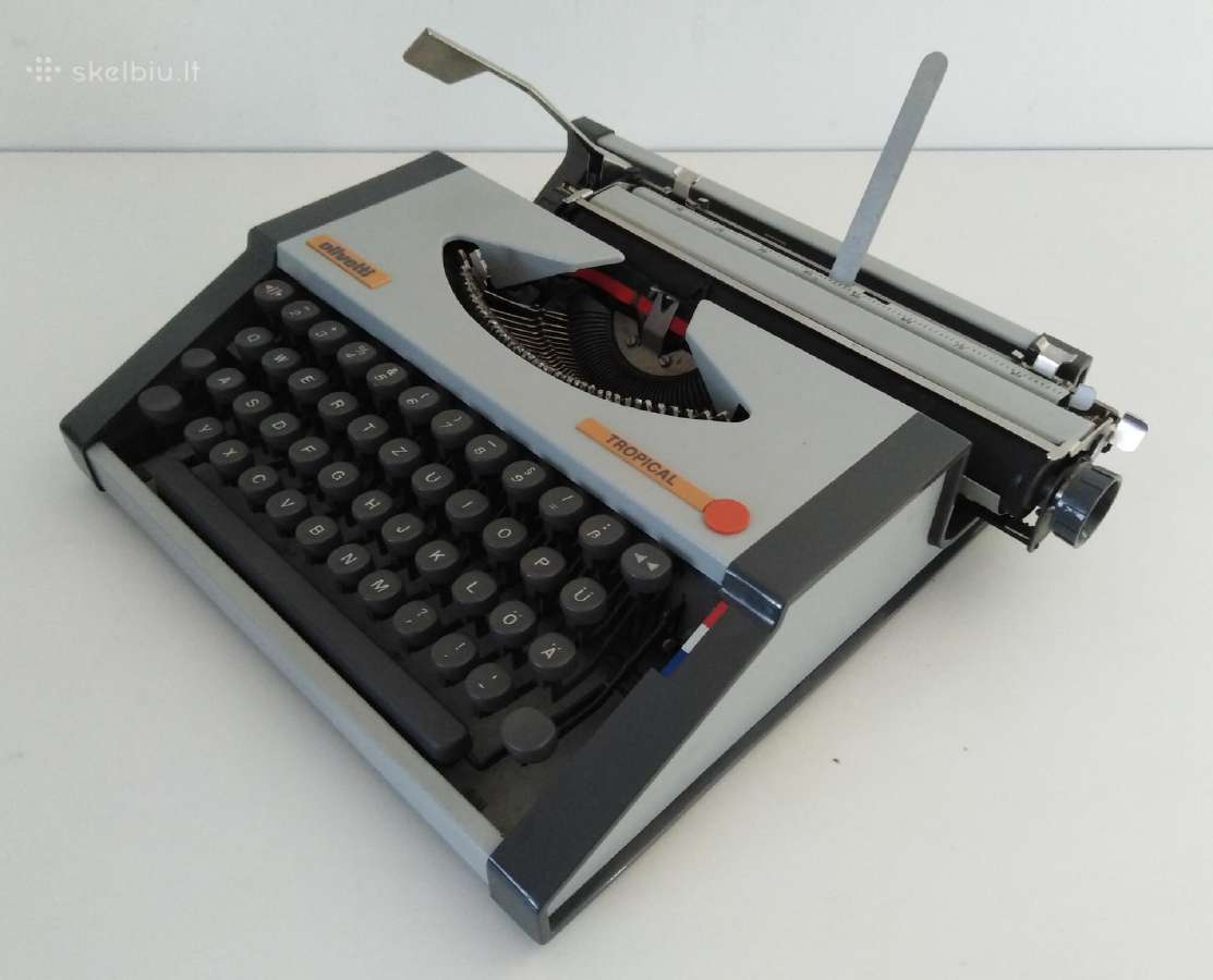 Vintazine Olivetti spausdinimo masinele 1970 m. - nuotraukos Nr. 3