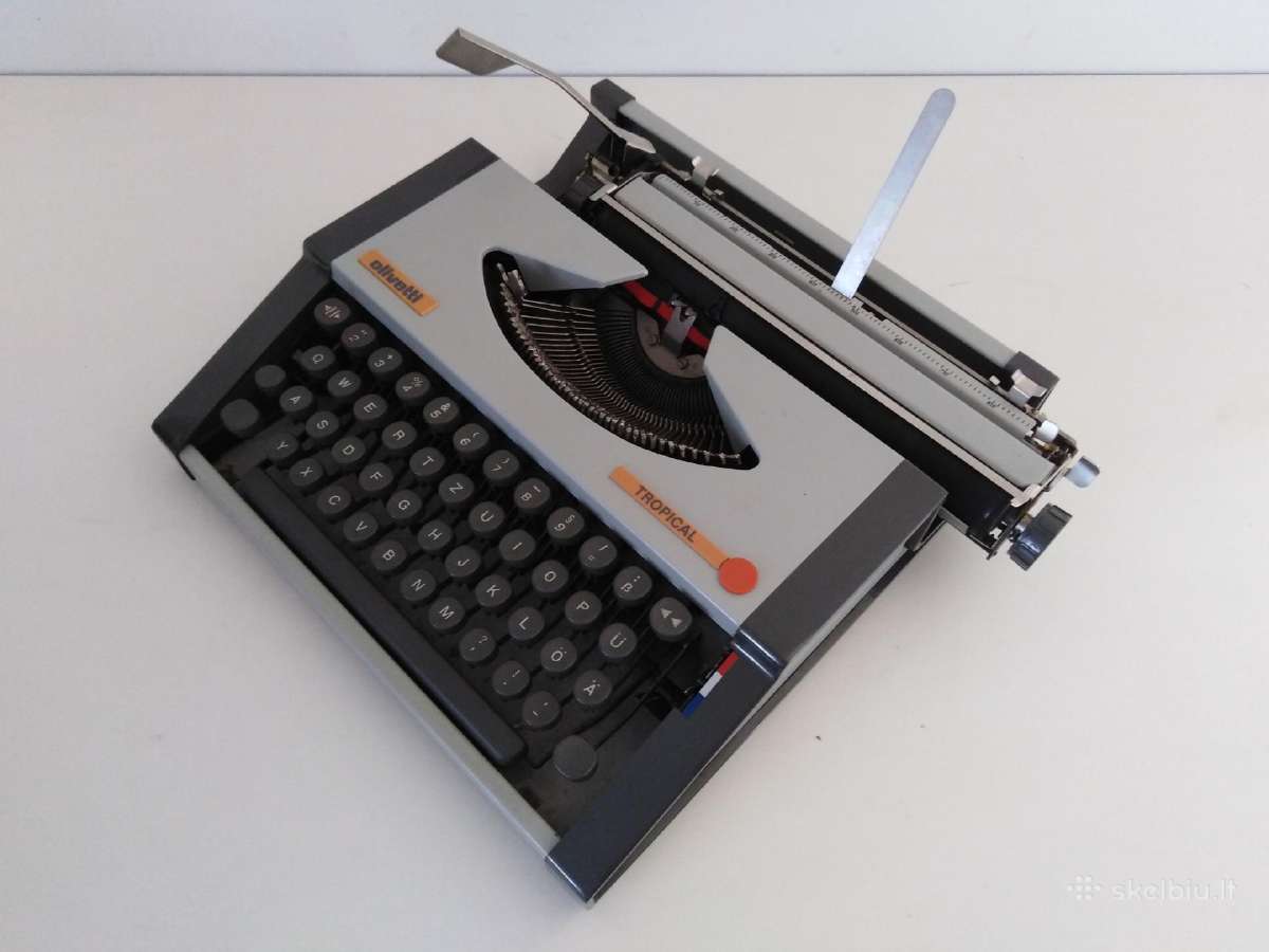 Vintazine Olivetti spausdinimo masinele 1970 m. - nuotraukos Nr. 9